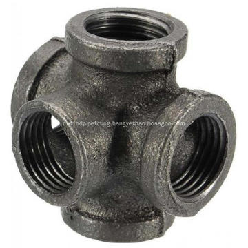 Cast Pipe Fitting 5 Way Female Cross